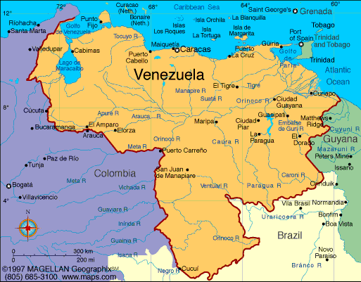 Venezuela National Map